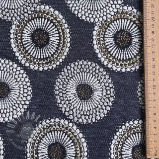 Dekorativna tkanina jacquard Jojoba marine