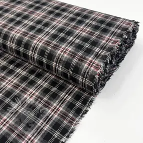 Viskoza Scottish Check YARN DYED BRUSHED design A