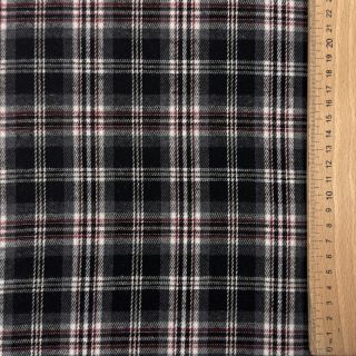 Viskoza Scottish Check YARN DYED BRUSHED design A