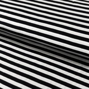 Jersey YARN DYED STRIPES - BLACK