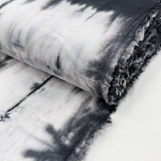 Pamučna tkanina HAND TIE DYE crna