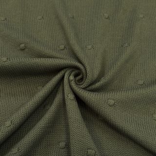 Pletenina BIG KNIT DOT camo green