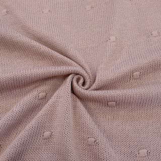 Pletene tkanine BIG KNIT DOT old pink