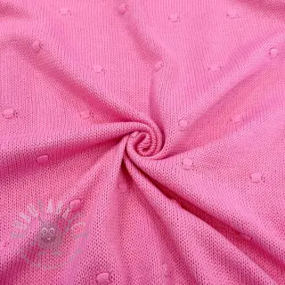 Pletenina BIG KNIT DOT pink
