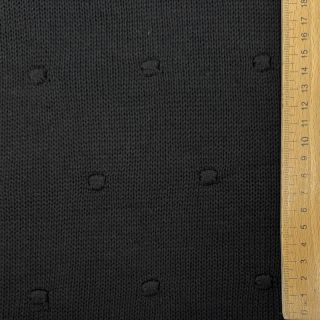 Pletene tkanine BIG KNIT DOT black