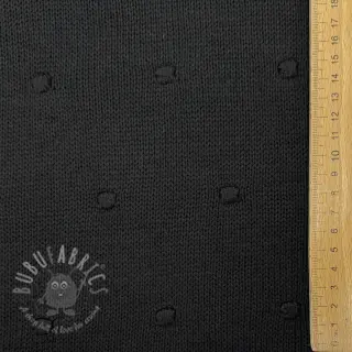 Pletenina BIG KNIT DOT black