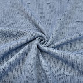 Pletene tkanine BIG KNIT DOT blue