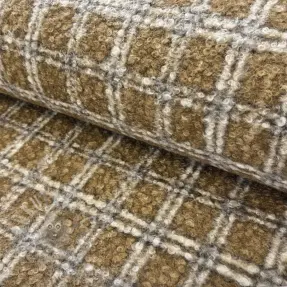 Tkanina za kapute Bouclé Squares design A