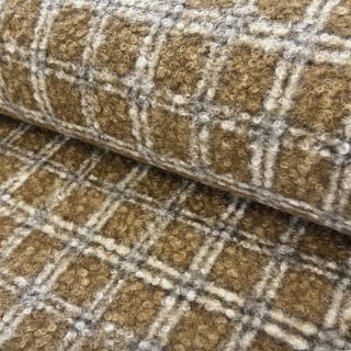 Tkanina za kapute Bouclé Squares design A