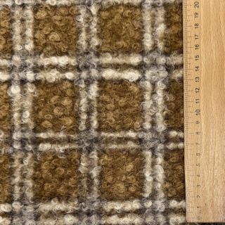 Tkanina za kapute Bouclé Squares design A