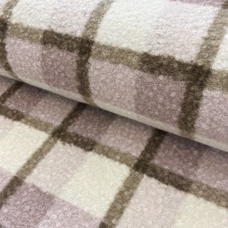 Tkanina za kapute Bouclé Squares design C