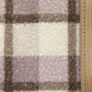 Tkanina za kapute Bouclé Squares design C