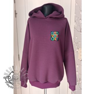 Triko materijal čupav JOGGING dark purple