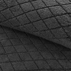 Tkanina za kapute TEDDY Diamond dark grey