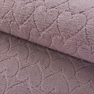 Tkanina za kapute TEDDY Hearts in hearts mauve