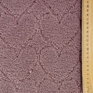 Tkanina za kapute TEDDY Hearts in hearts mauve