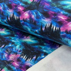 Triko materijal čupav JOGGING In the night design B digital print