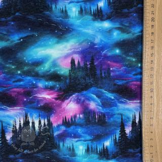 Triko materijal čupav JOGGING In the night design B digital print