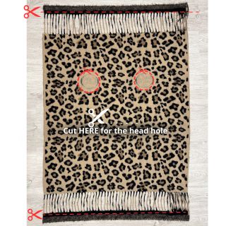 Poncho PRATO boiled wool Panther sand