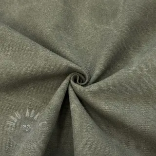 CANVAS STONEWASHED army green