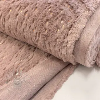 Umjetno krzno FOIL dark rose