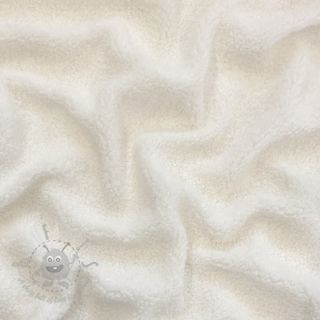 Tkanina za kapute TEDDY ecru