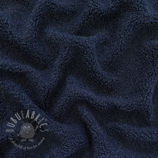 Tkanina za kapute TEDDY navy