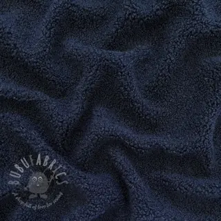 Tkanina za kapute TEDDY navy