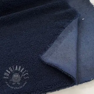 Tkanina za kapute TEDDY navy