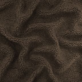 Tkanina za kapute TEDDY dark brown