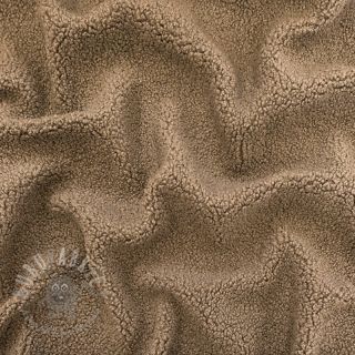 Tkanina za kapute TEDDY soft taupe