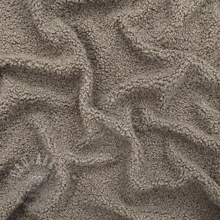 Tkanina za kapute TEDDY taupe