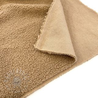 Tkanina za kapute TEDDY camel
