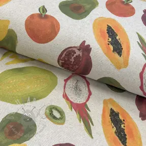 Dekorativna tkanina Linenlook Fruit digital print