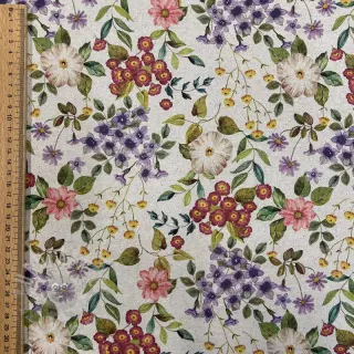 Dekorativna tkanina Linenlook Flowers meadow digital print