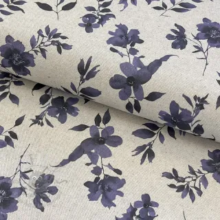 Dekorativna tkanina Linenlook Night flowers digital print