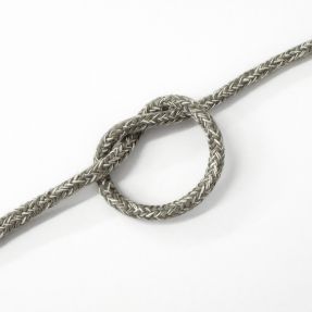Pamučna vrpca 5 mm MELANGE light grey