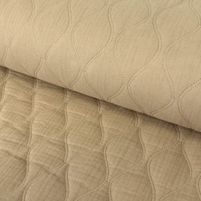Tetra Tkanina/Muslin QUILT Wave beige