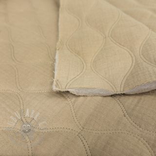 Tetra Tkanina/Muslin QUILT Wave beige