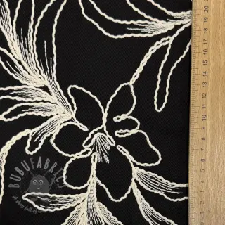 Pamuk EMBROIDERY GABARDINE Luana black