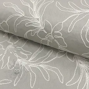 Pamuk EMBROIDERY GABARDINE Luana grey