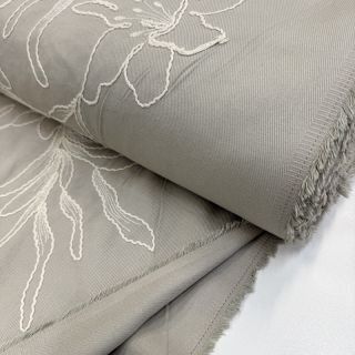Pamuk EMBROIDERY GABARDINE Luana grey