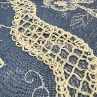 Pamuk JEANS EMBROIDERY Flora design B
