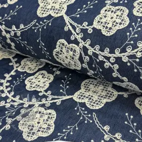 Pamuk JEANS EMBROIDERY Flora design C