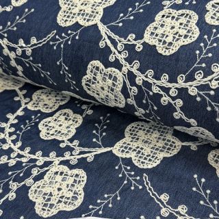 Pamuk JEANS EMBROIDERY Flora design C