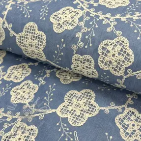 Pamuk JEANS EMBROIDERY Flora design D