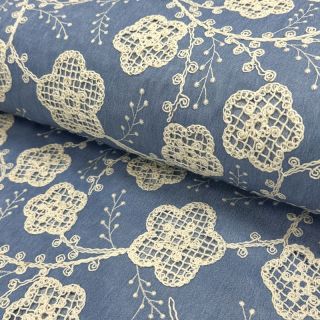 Pamuk JEANS EMBROIDERY Flora design D