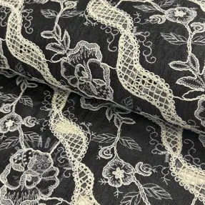 Pamuk JEANS EMBROIDERY Flora design E