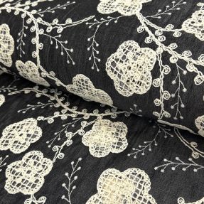 Pamuk JEANS EMBROIDERY Flora design F