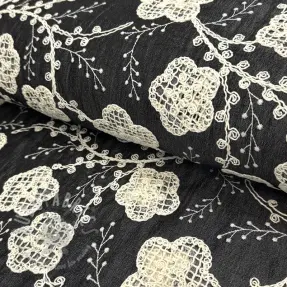 Pamuk JEANS EMBROIDERY Flora design F